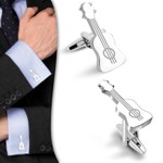 Guitar Stainless Steel Cufflinks Guitar Stainless Steel Cufflinks